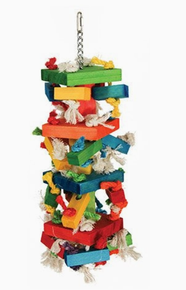 Extra Large Knots 'n Blocks Bird Toy